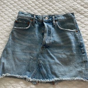AGOLDE Jean mini skirt